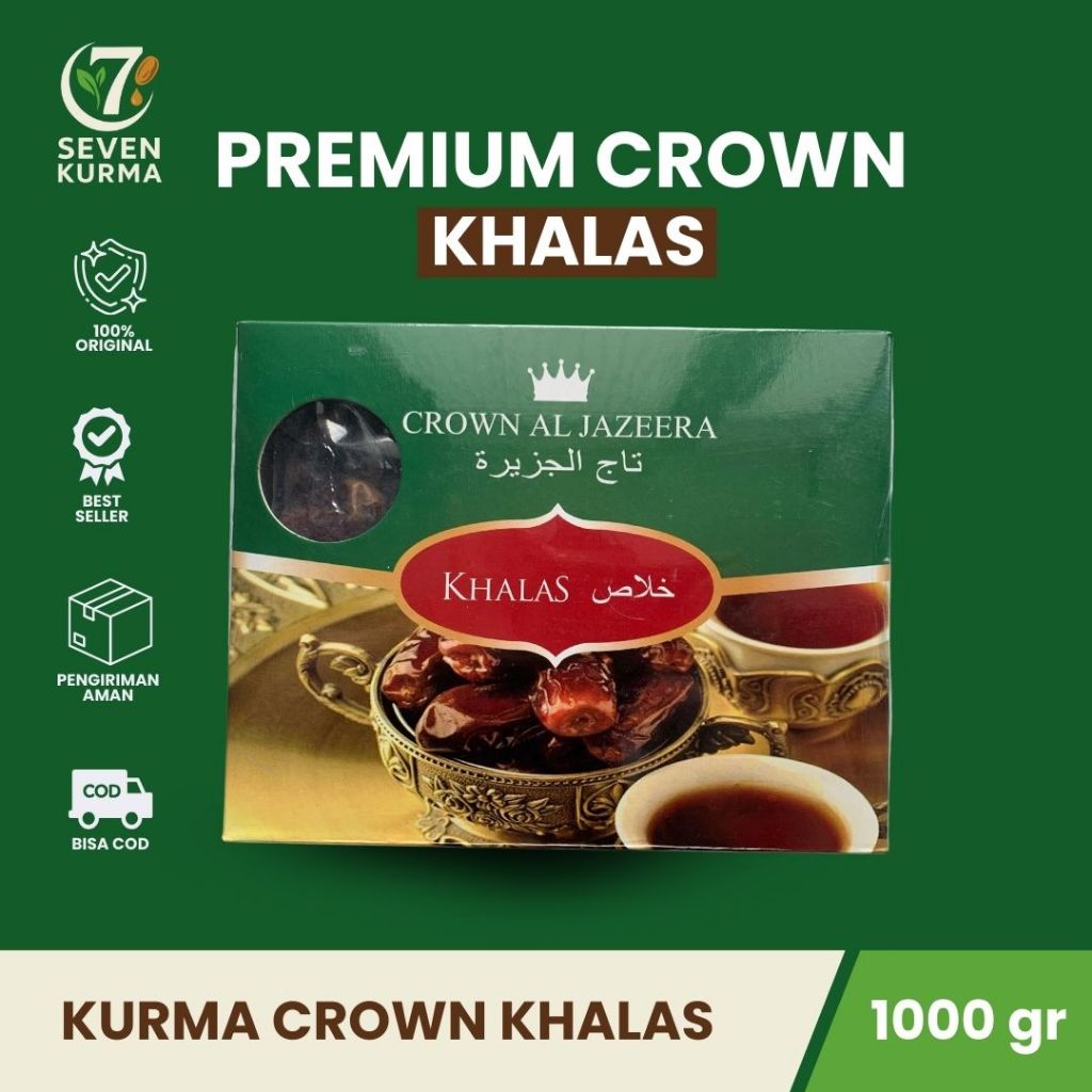 

Kurma Crown Khalas Manis & Lembut Cocok Untuk Buka Puasa Kualitas Premium Tanpa Pengawet 100% Halal