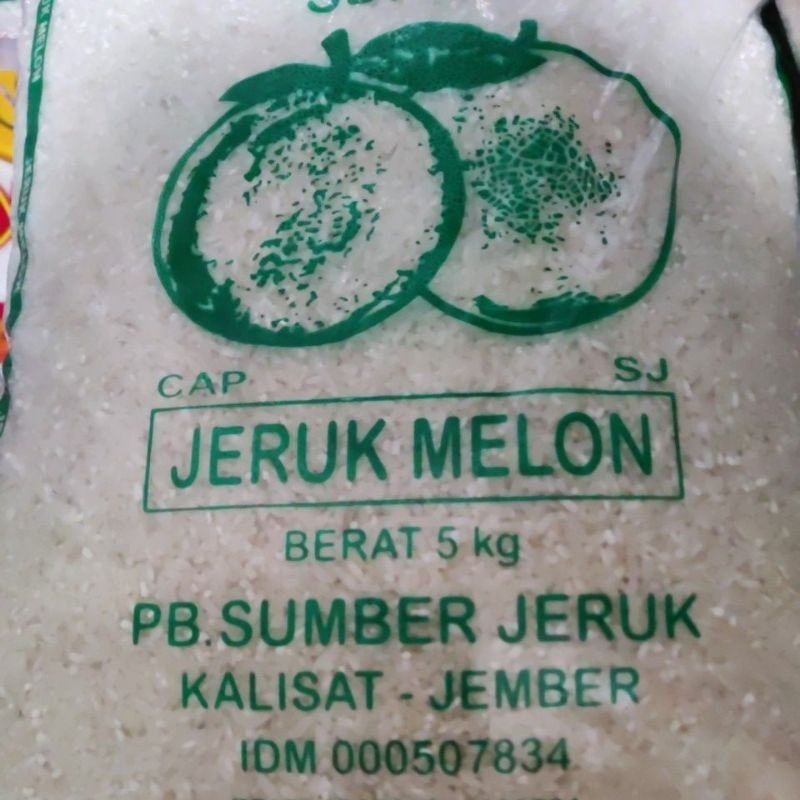 

Beras cap jeruk melon hijau 5 kg