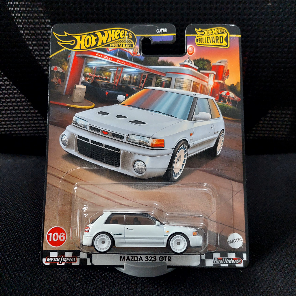 Hot Wheels Premium Mazda 323 GTR Boulevard hotwheels premium mazda 323 gtr boulevard
