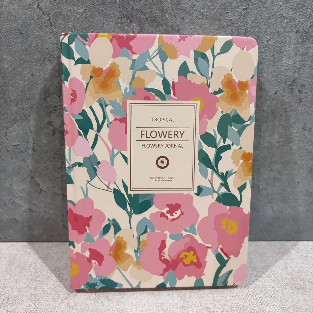 B6 MIKIREI Flowery Jornal | Buku Jurnal Bunga | Buku Catatan Aestetic Diary Bunga Diary cantik