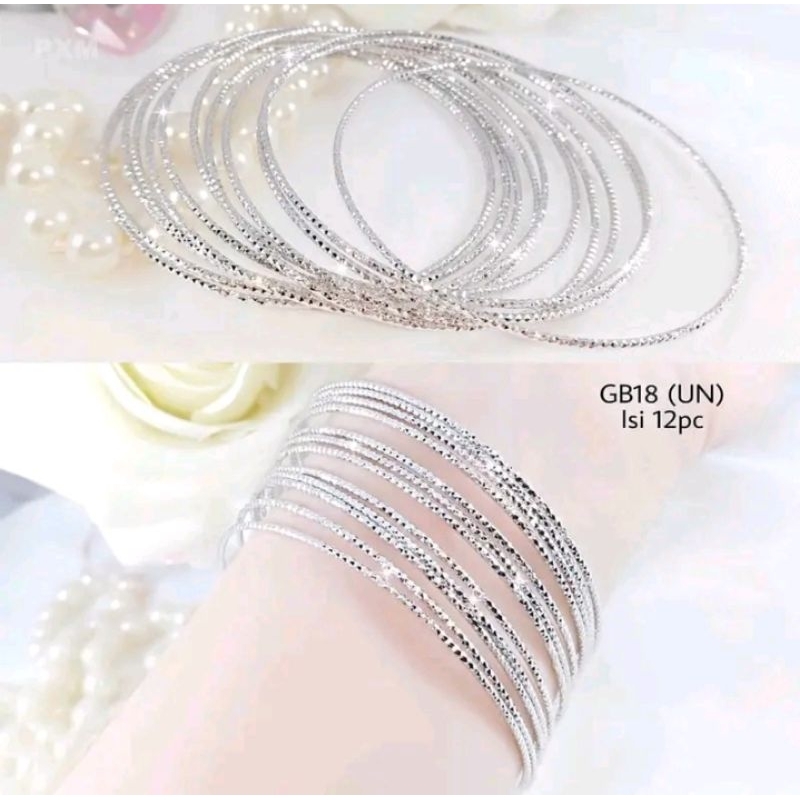 Gelang Keroncong anak Lapis Emas Putih Asli isi 1pcs