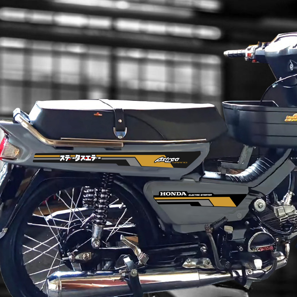 Striping Stiker Astrea Grand Transparan terbaru Variasi aksesoris Honda astrea grand Prima bulus sab