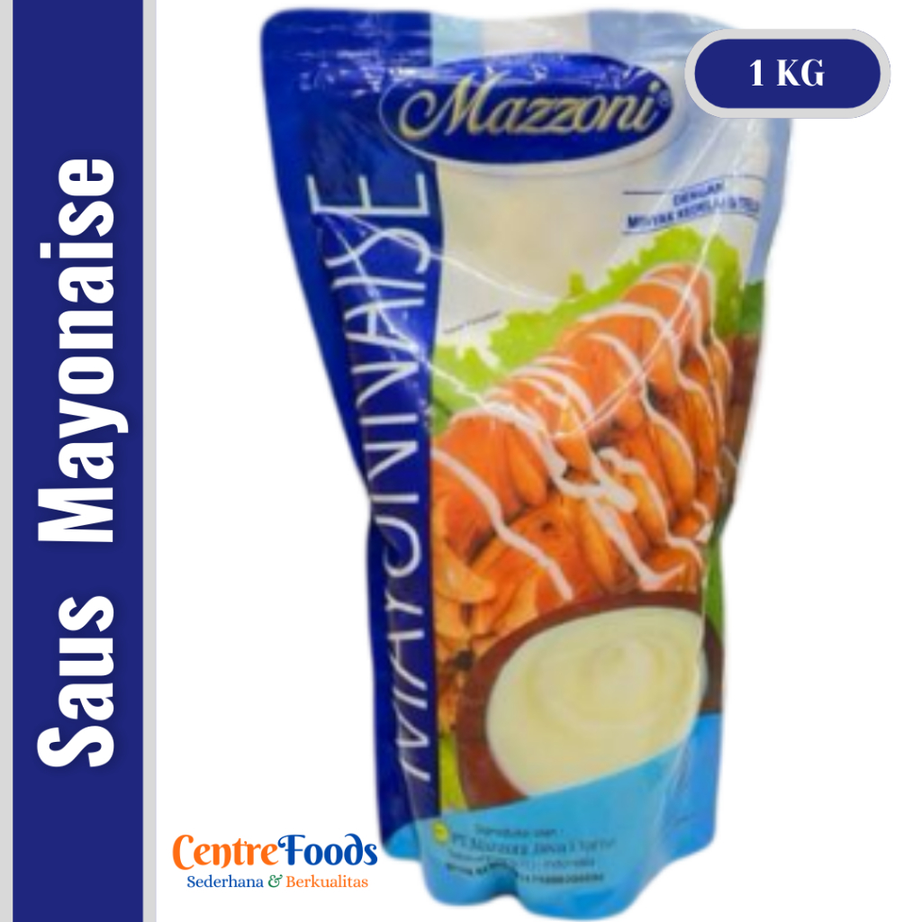 

Saus Mayonaise - Mayonais Original Sauce Mazzoni | 1.000gr [ Harga Per BKS ]