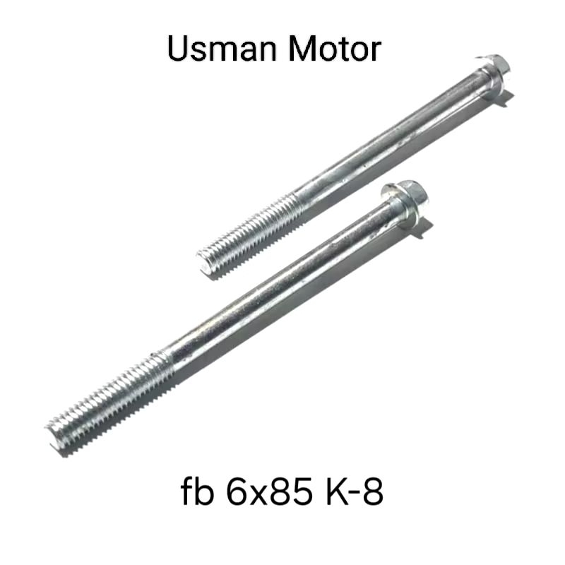 Baut mesin calter M6x85 baut 10 kunci 8 panjang 8,5cm universal
