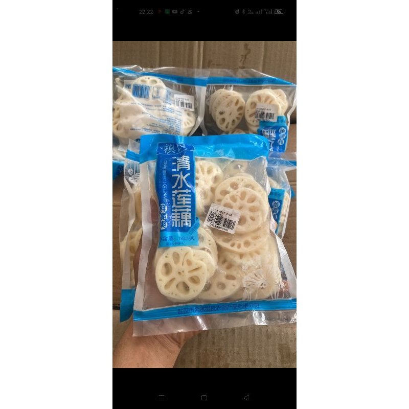 Akar teratai Lotus Slice / Akar Teratai Import / 500 gr