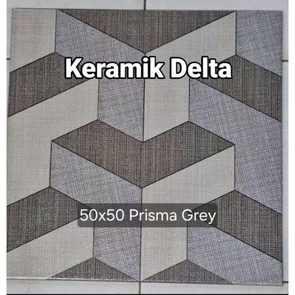 Keramik Lantai Kasar 50x50 Delta Prisma Grey | Keramik Lantai Licin 60x60 Delta Kyanite Beige