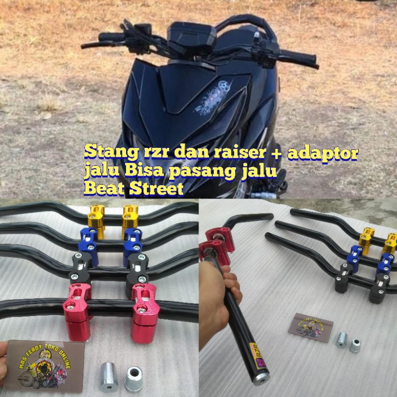 STANG RZR DAN RAISER PENINGGI STANG BEAT STREET BEAT NEW