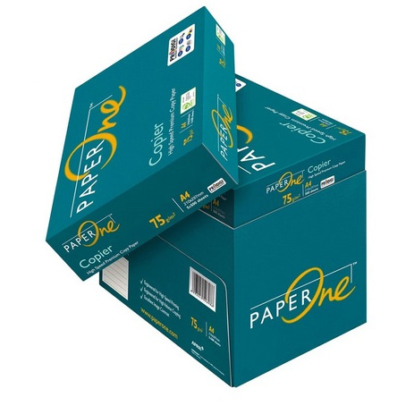

Kertas HVS A4 75gram Paper One (1 Dus 5 rim)