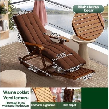 ( GARANSI 12 BULAN ) KURSI LIPAT GOYANG BAMBU KURSI GOYANG SANTAI KURSI MALAS KURSI GOYANG BULAT KUR