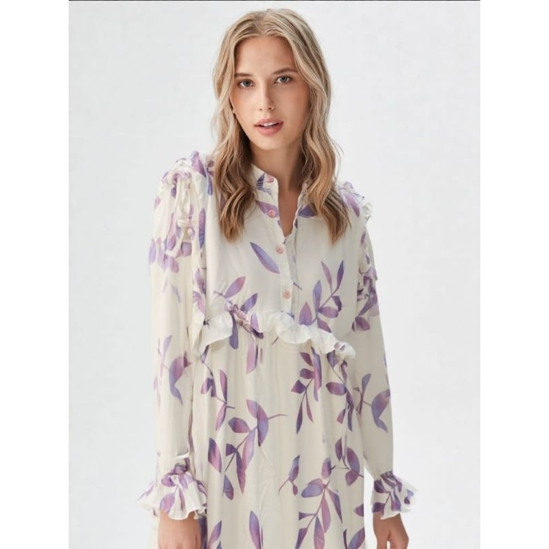 Gamis silk Armany ld 120cm,busui friendly