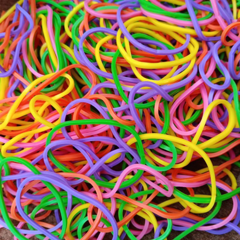 

Karet Gelang Import 10gr Warna Warni Cantik Rubber Band