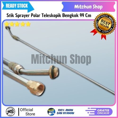 Stik Teleskopik Sprayer Polar Bengkok Panjang 99 Cm | Stik Polar Teleskopik Bengkok Sprayer Elektrik