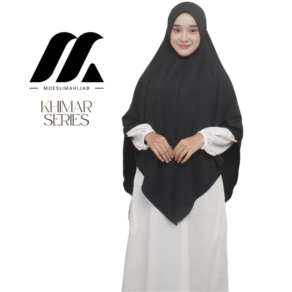 Moeslimahijab Jilbab Khimar Instan  Syari Jumbo Jersey Premium Dayana