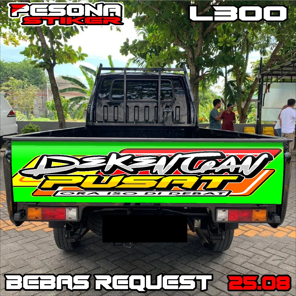 STKER DECAL PINTU BELAKANG L300 STIKER DECAL BAK BELAKANG L300 BEBAS CUSTOM KD 25.08