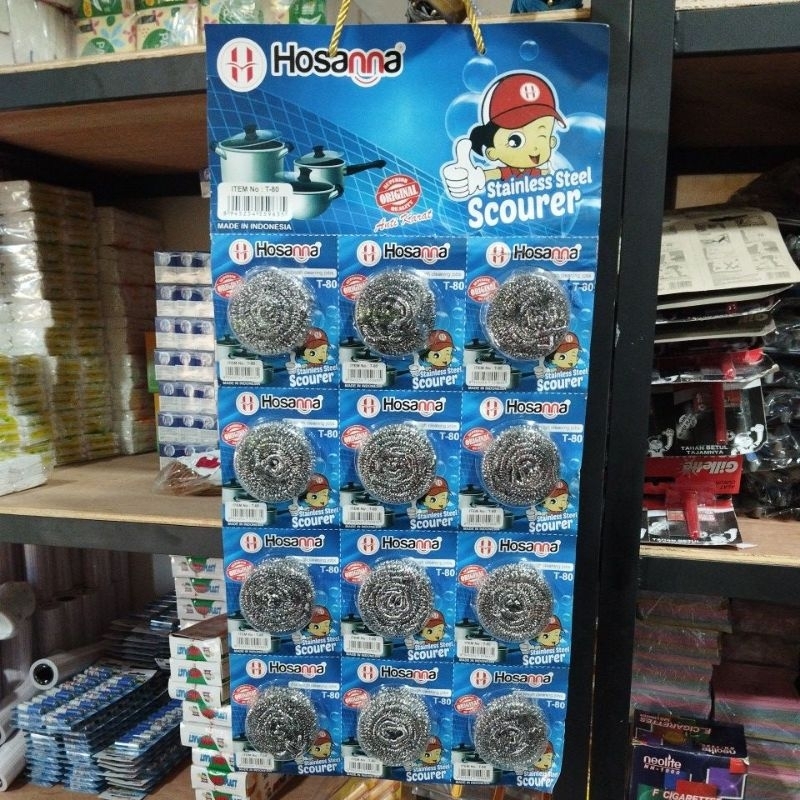 gosok panci hosana besar per lembar 12 pcs