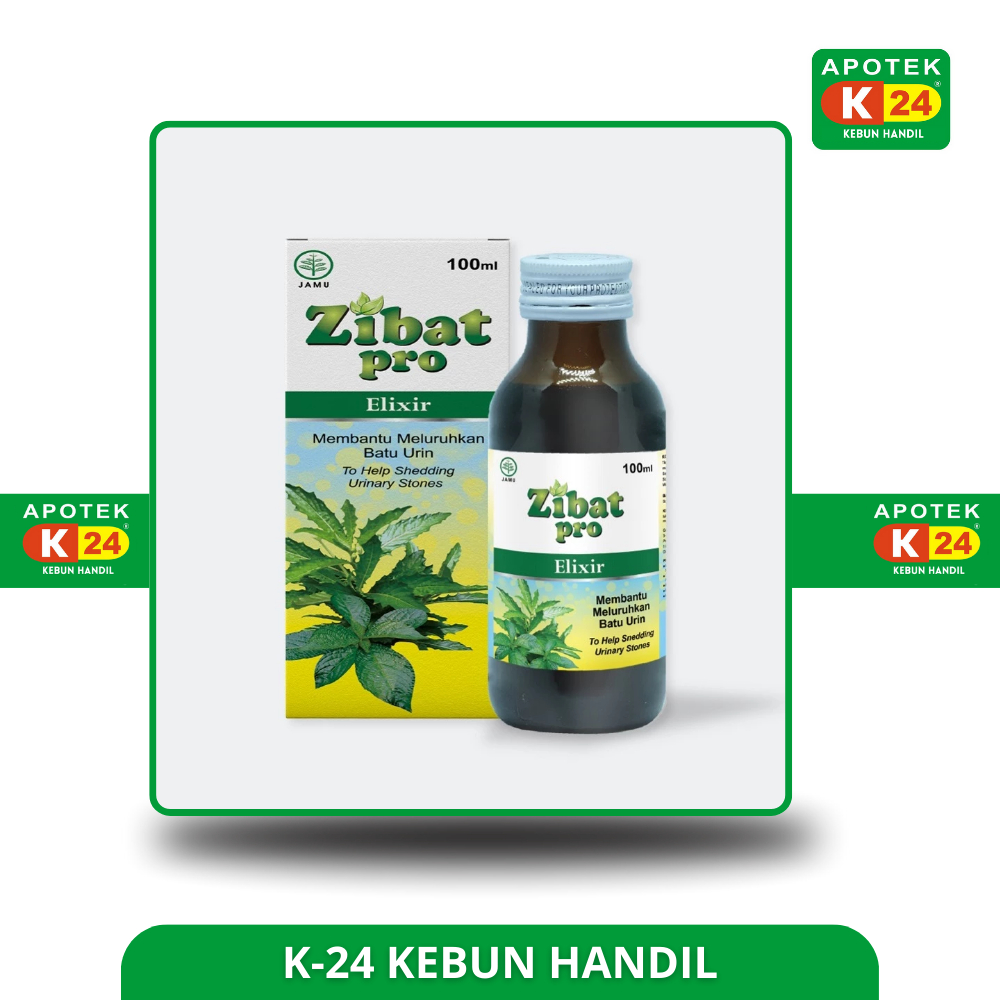 Zibat Pro Elixir 100 ml | Obat Batu Ginjal dan Kencing Batu Herbal / Zibat Pro