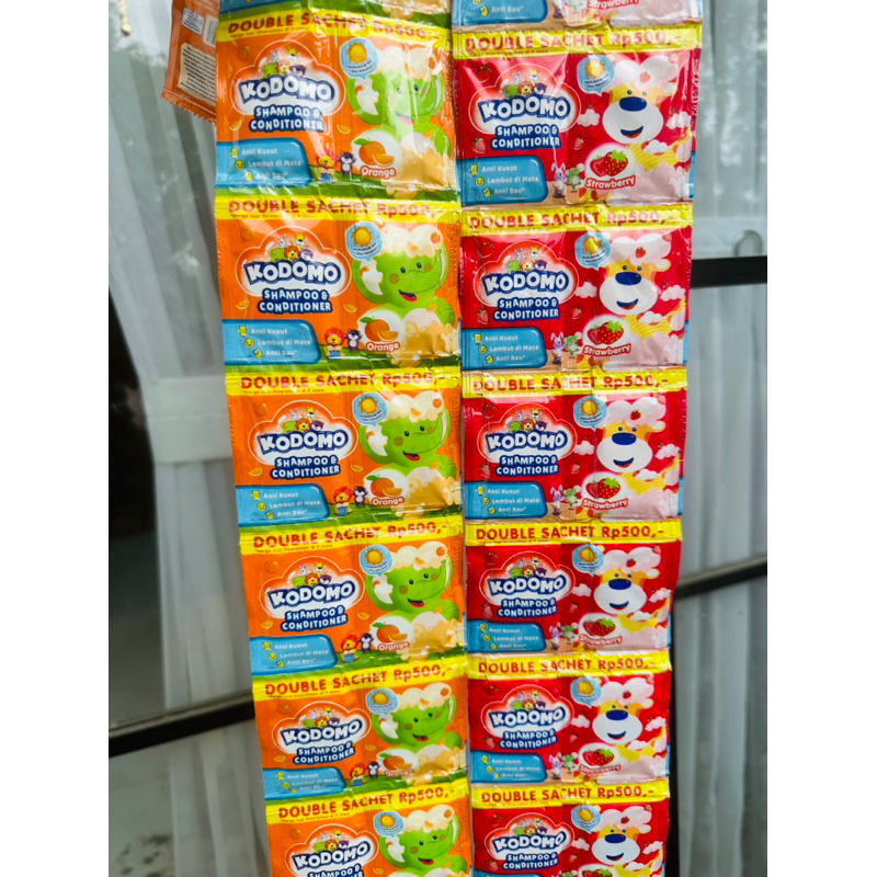 Kodomo Shampoo Anak Sachet serenteng isi 12double sachet / SHAMPOO ANAK KODOMO / Kodomo Sachet rente