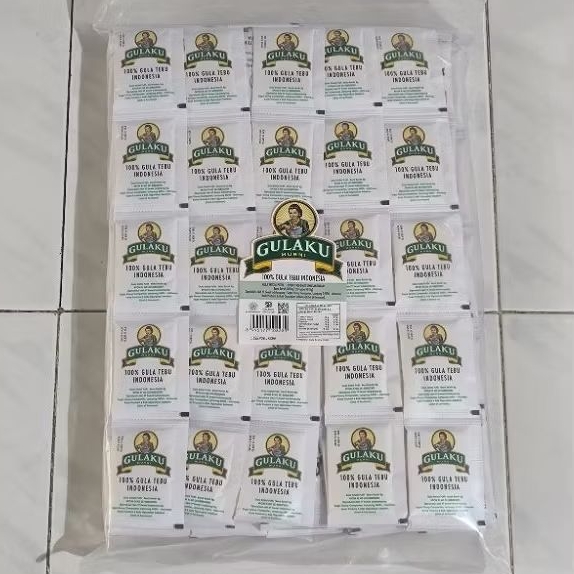 

Gula pasir sachet Gulaku gula tebu premium gula putih gula sachet 250 sachet x 8g