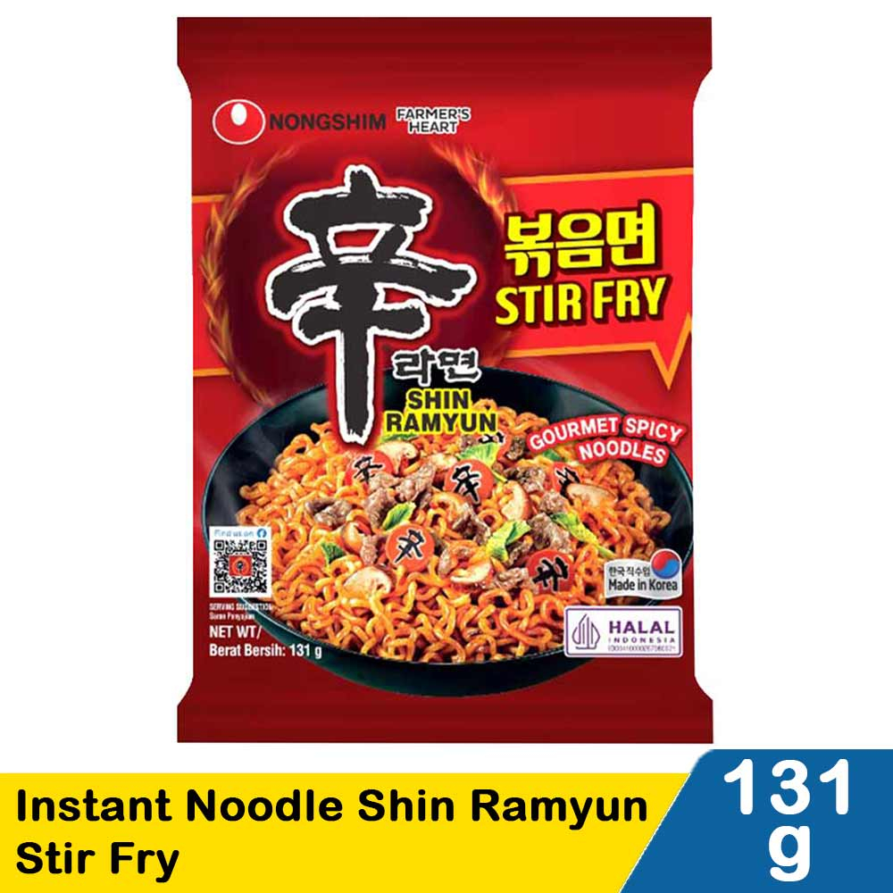 

NONG SHIM INSTANT NOODLE SHIN RAMYUN STIR FRY PCK 131g
