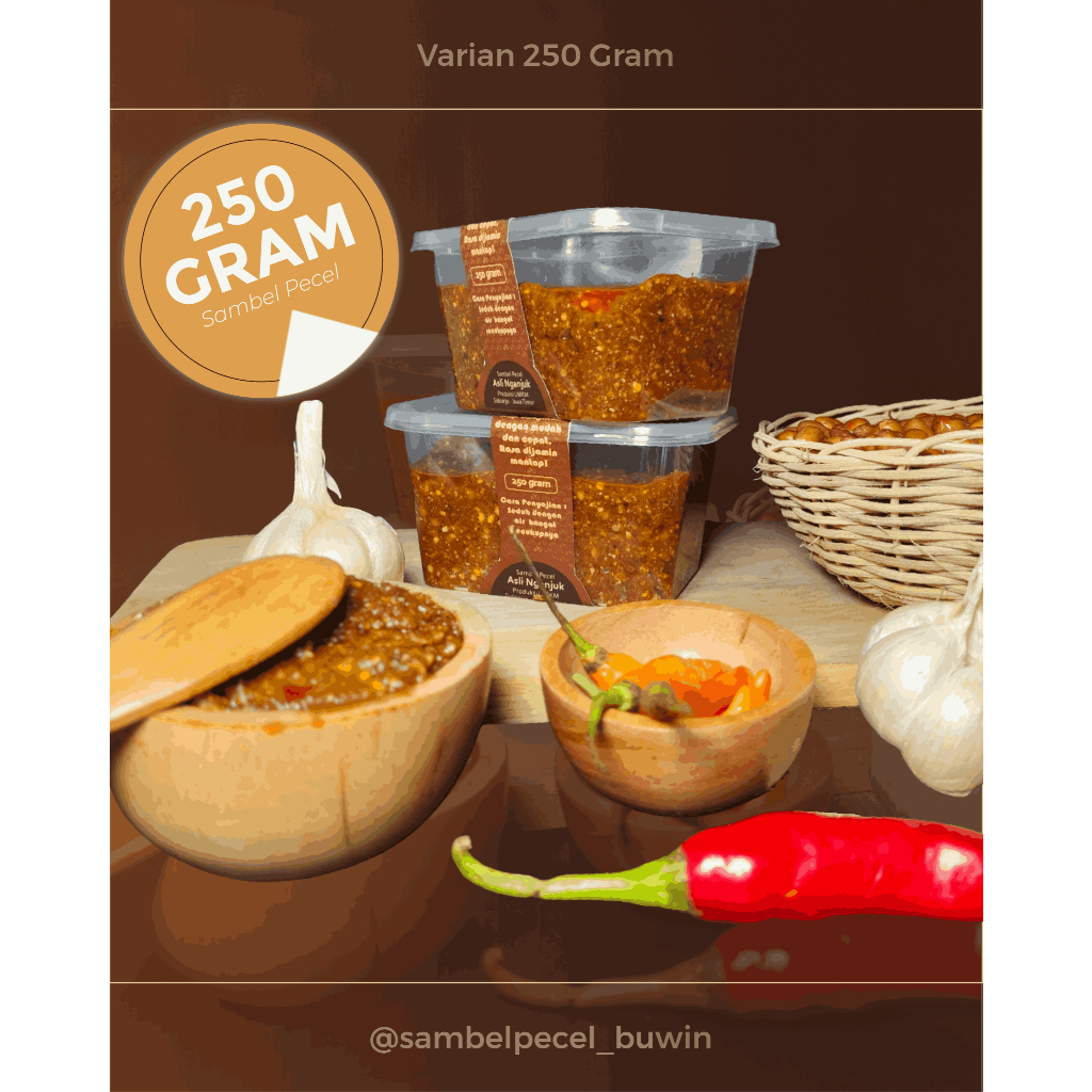 

Sambel Pecel Bu win 250 Gram