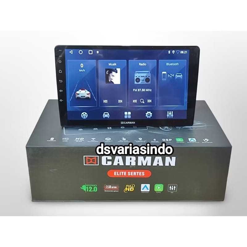 Head Unit Android 9" Carman Wood 6/128 Carman 9 Inch Android Support 360