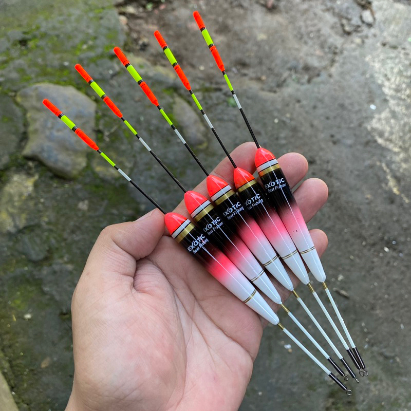 Pelampung Anti Badai Starlite 20CM Premium Warna Hitam Orange | Pelampung Pancing Ikan Grosir Kamban