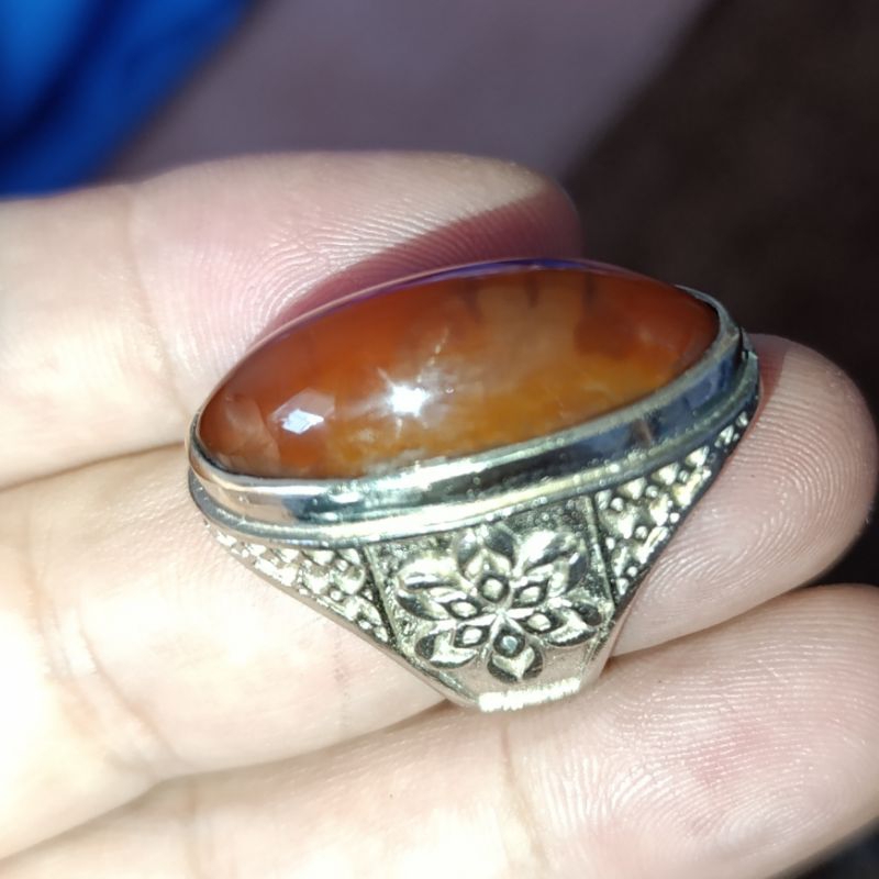 CA 60 Batu akik pandan Merah asli natural joss