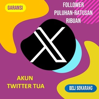 ATAR - Akun Twitter X Tua Lawas Ada Follower Ratusan Murah