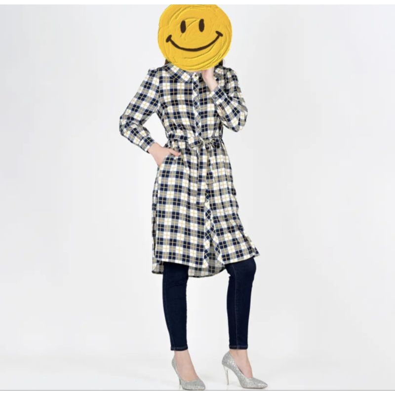 kemeja tunik wanita jumbo by novel mice Le Rosetz - free jilbab