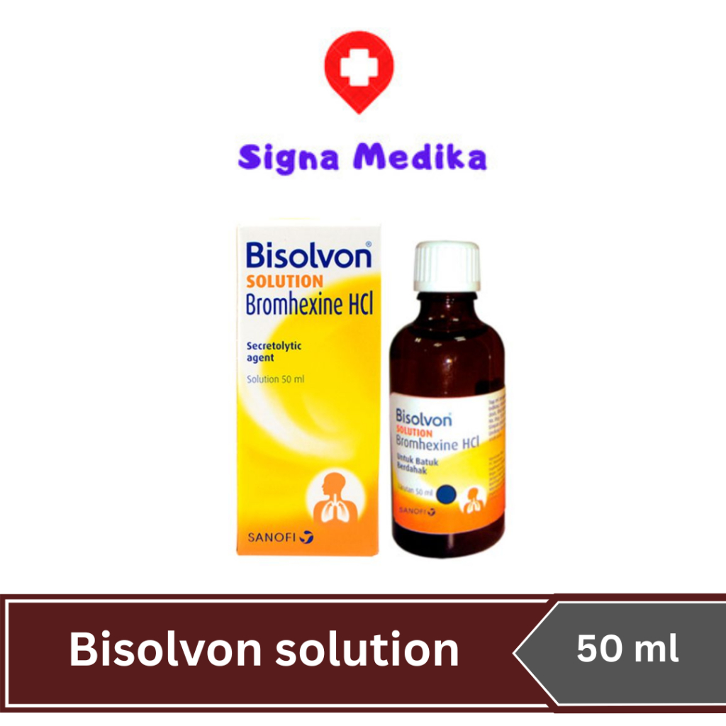 Bisolvon Solution Cair 50ml - Obat Batuk Berdahak