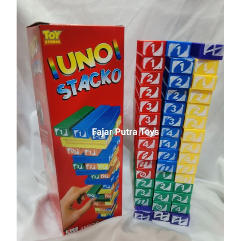 Mainan Uno Balok / Mainan Menyusun Balok / Uno Stacko