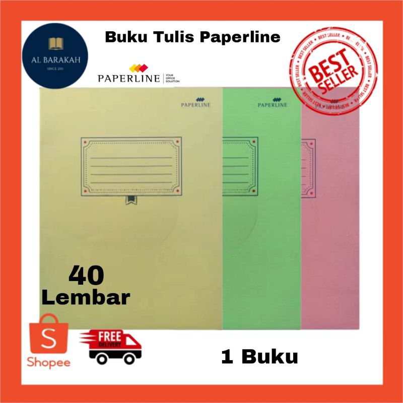

1 Buku !!! Buku Tulis PAPERLINE 40 Lembar Polos
