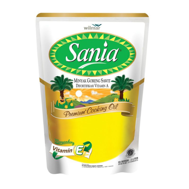 

Sania Minyak Goreng Kemasan Pouch 1 & 2 Liter