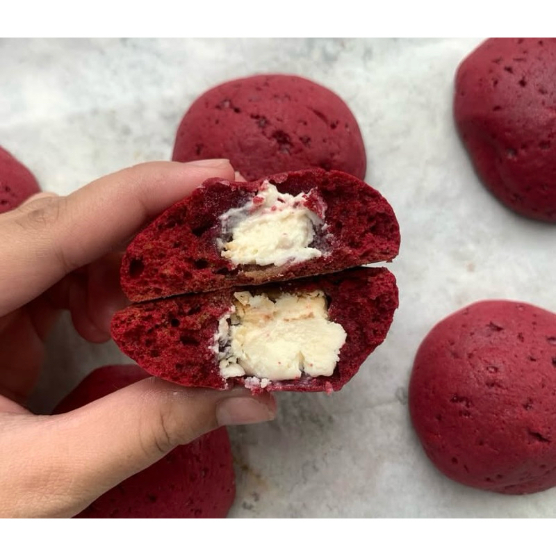 

cookies red velvet cheese/white coklat