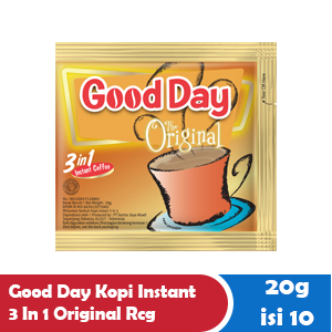 

GOOD DAY KOPI INSTANT 3 IN 1 ORIGINAL RCG 10x20g