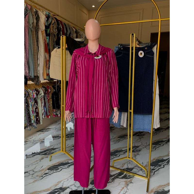 One Set Braga Jumbo/One Set Atasan/Bawahan Panjang