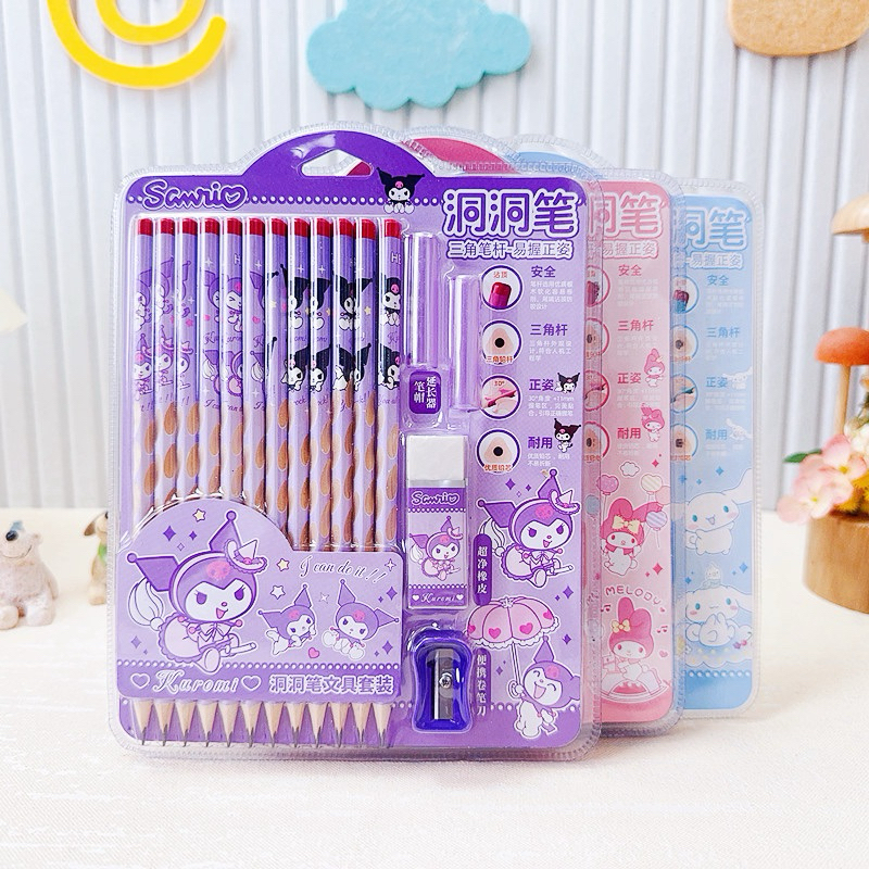 

qwe PENSIL HB SANRIO SET KOMPLIT TANPA KOTAK PENSIL SUDAH DAPET SERUTAN