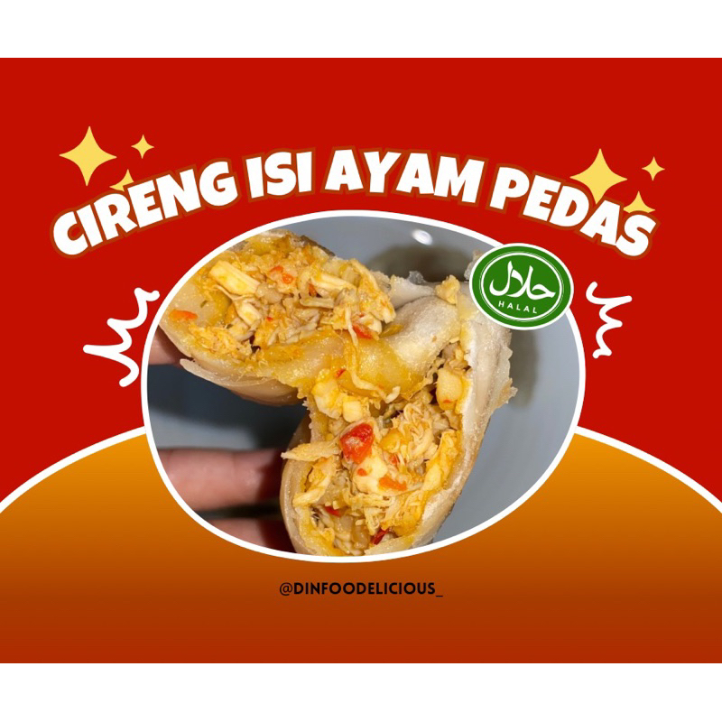 

CIRENG ISI AYAM PEDAS NIKMAT By Dinfoodelicious isi 5pcs/Pack. Cireng murah dan enak