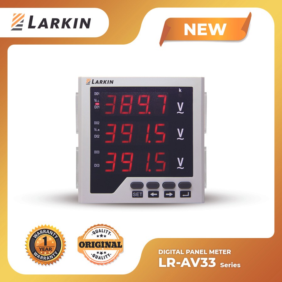 Volt Meter Voltmeter Digital 3 Phase LARKIN LR-AV33