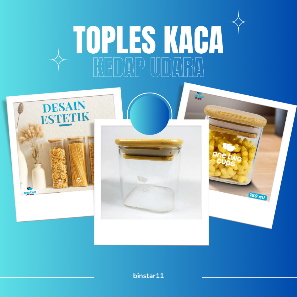 Toples Kaca Kedap Udara Desain Estetik