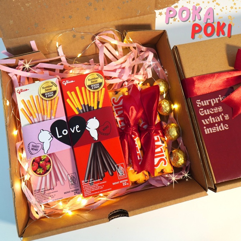 Hampers Snack Box Cokelat Gift Box Set Kado Ulang Tahun Wisuda Valentine Anniversary Mini Gift Snack