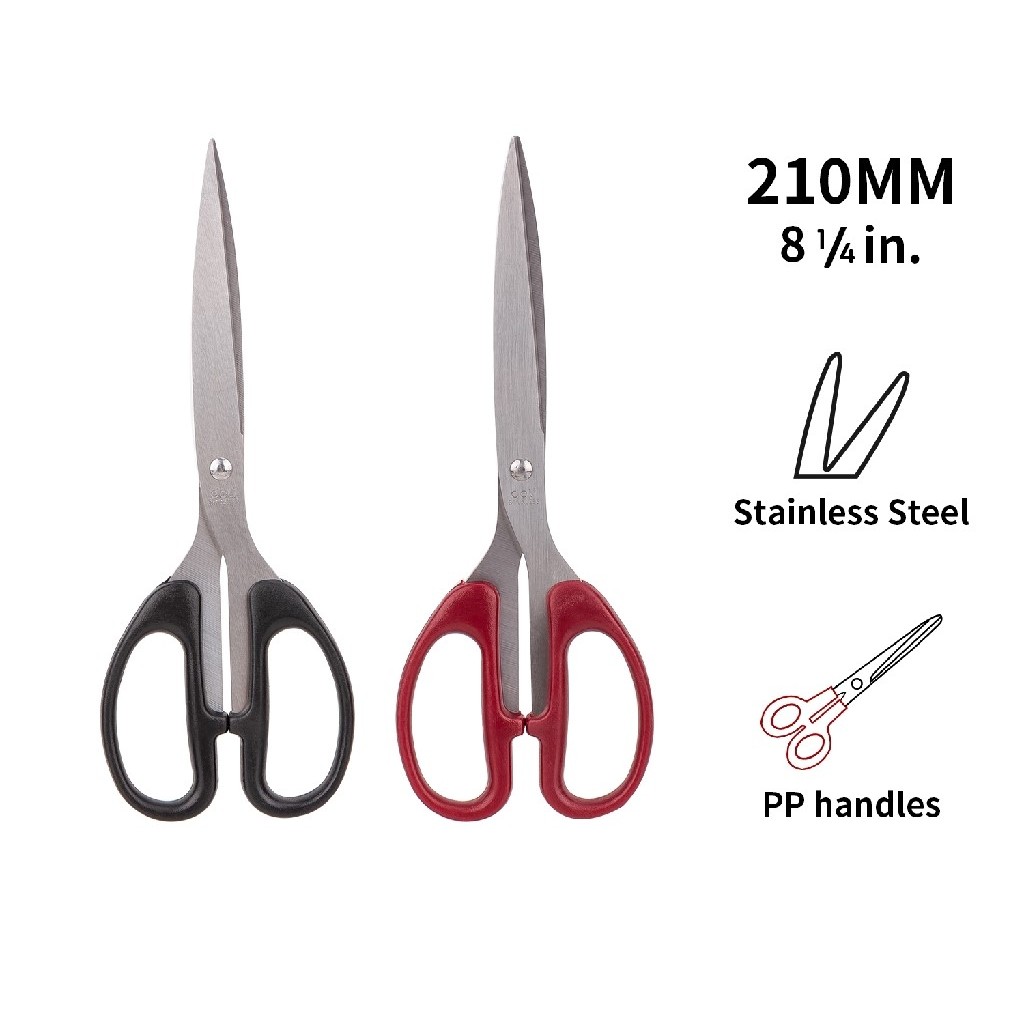 

GUNTING KERTAS STAINLESS BESI BAGUS DELI SCISSORS MEDIUM BESAR 18 CM & 21 CM
