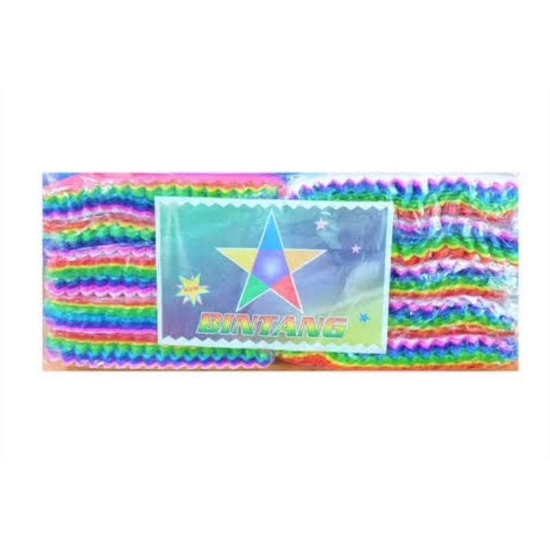 

(PU) KERTAS HIAS BINTANG KERTAS KREP WARNA