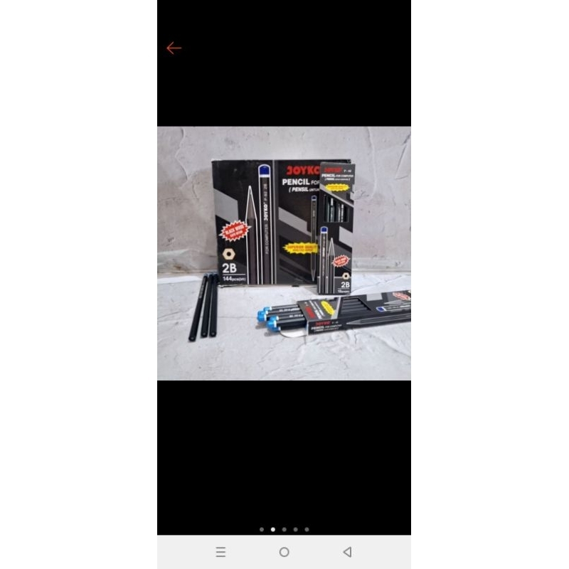 

Pensil 2B Joyko P-92 super kuat premium