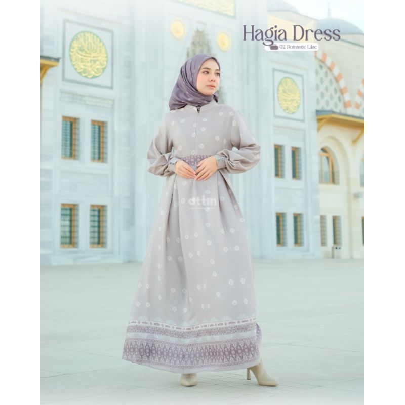 Gamis Hagia Dress By Attin ( Gamis Dan Belt Saja, Tanpa Outer)