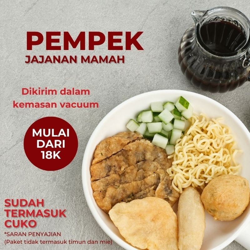 

Pempek ikan adaan lenjer kapal selam kulit kemasan vacuum