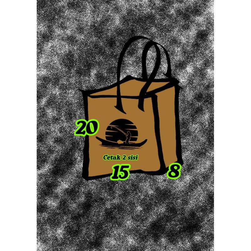 

paper bag coklat sablon 2 sisi 15 x 8 x 20