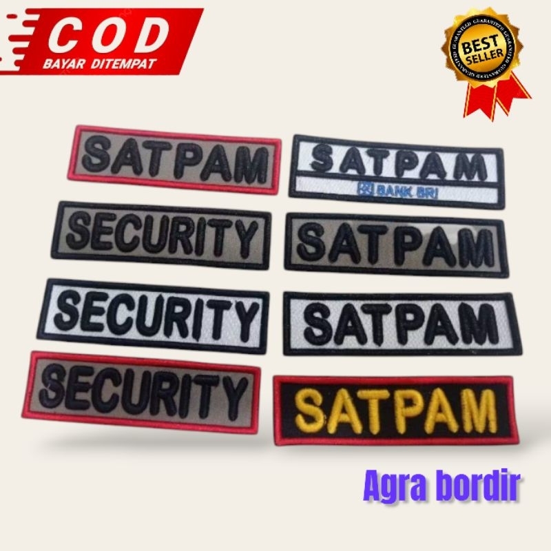 READY STOKLABEL SATPAM SECURITY SATPAM BRI
