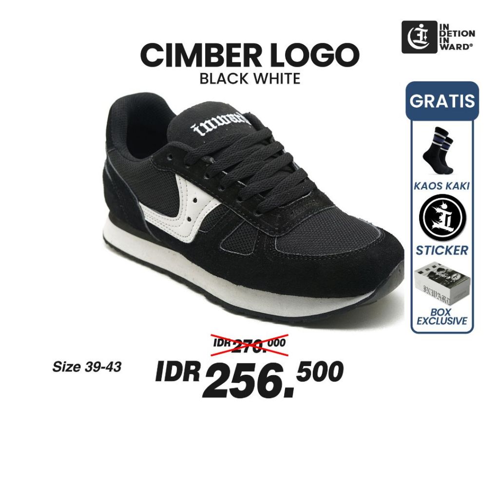Indetion inward - Cimber vol 3 Black bond | Sepatu Pria | Sneakers