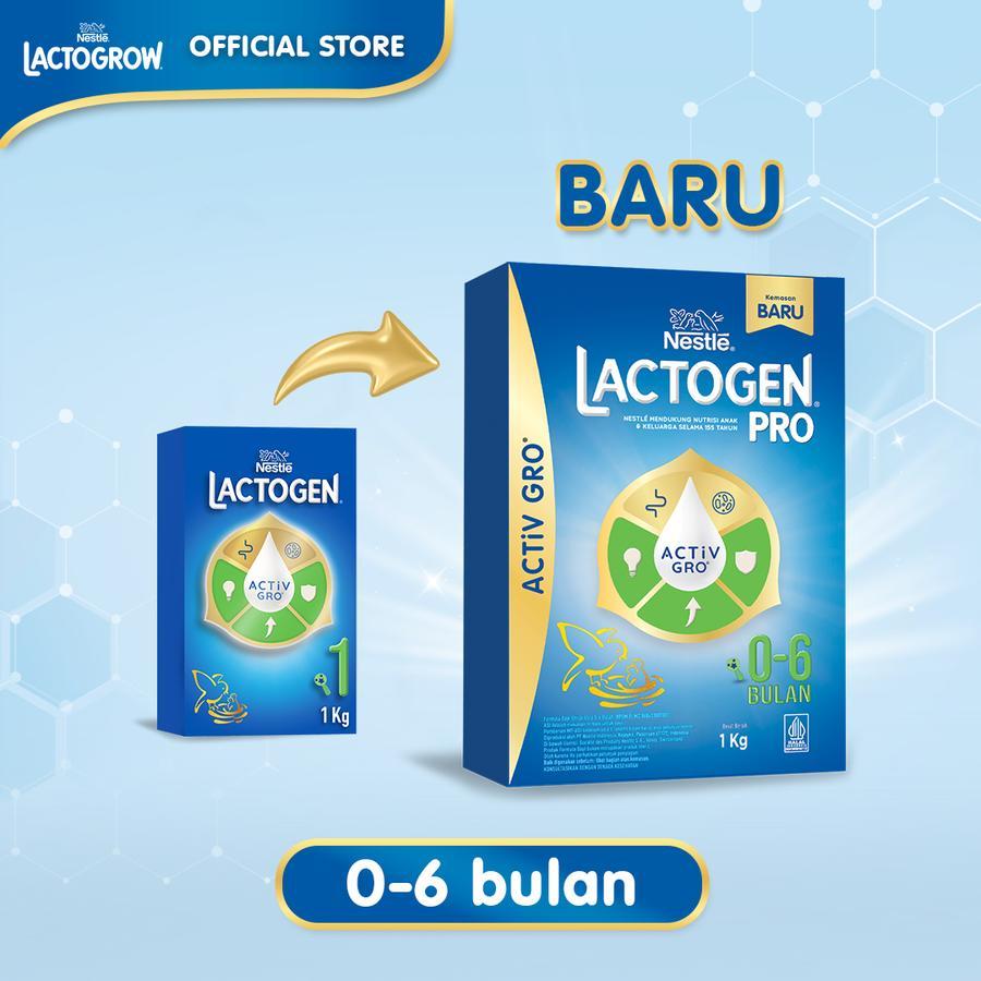 Lactogen Pro 1 0-6 Bulan 1000gr Nestle 1Kg [kemasan baru]